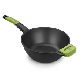 Bra Wok Prior 24 cm de Aluminio Fundido